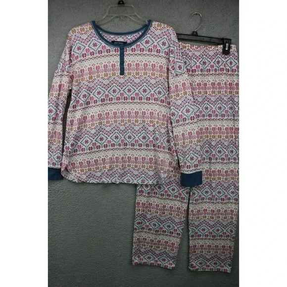 Ellen Tracy Two Piece Pajama Set-Size Medium - Picture 1 of 13